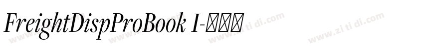 FreightDispProBook I字体转换